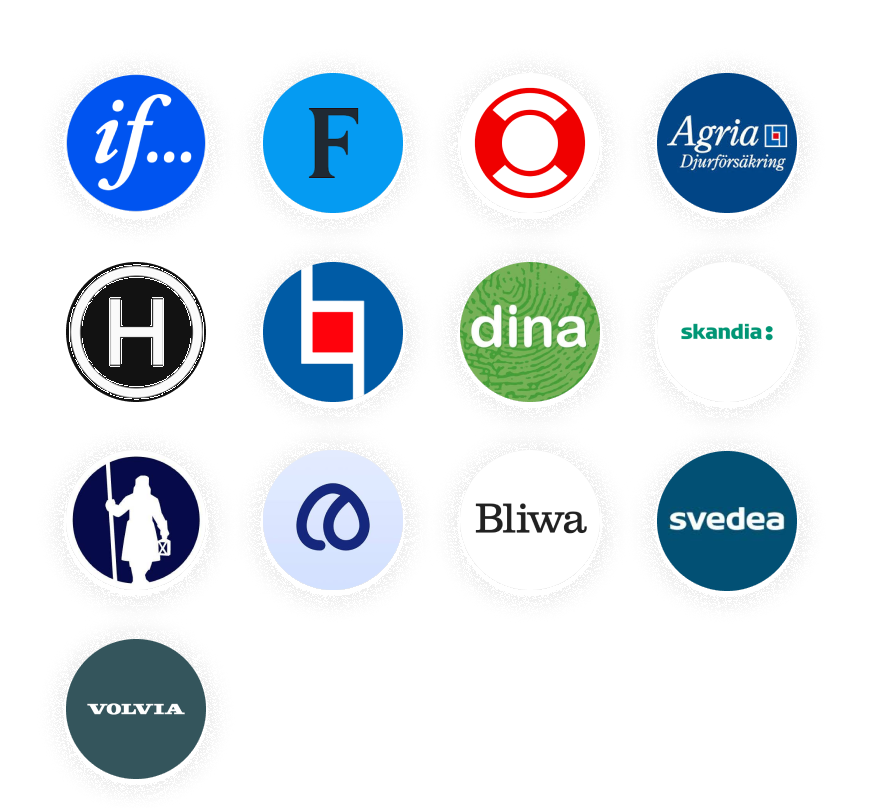 Försäkringsbolagens logotyper